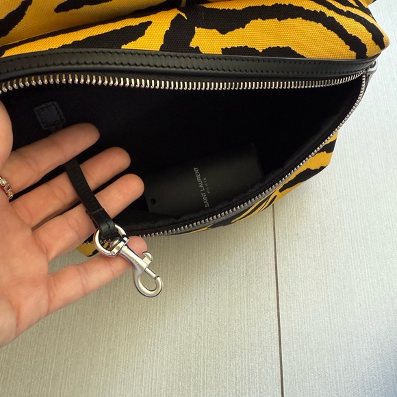 NWT Saint Laurent Leopard Yellow Black Backpack Travel main image 4